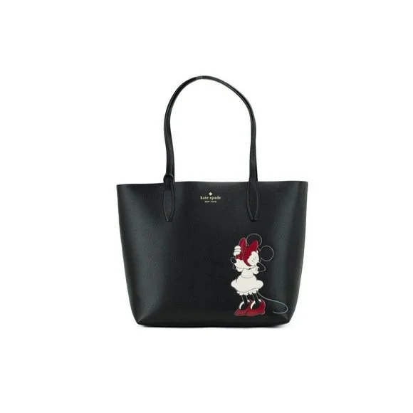 NEW Kate Spade X Disney Large Tote Bag Refined Grain Leather Minnie Mouse Comic - Picture 7 of 7
